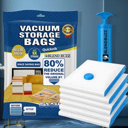 blend buzz Moisture Proof XL Jumbo Vacuum 105 Storage Bags Space Saving Travel Storage Vacuum Bags image 1