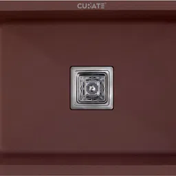 Quartz Kitchen Sink Brown MATALLIC Finish- 24x18x9 inch Metallic Brown | CURATE A303 Counter Top-picture-22