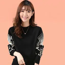 StyleCast Women Printed Round Neck Full Sleeves Pullover Sweater-picture-18