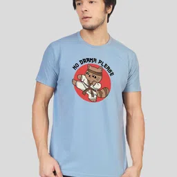 Greylongg Men Graphic Printed Round Neck Cotton T-shirt image 1