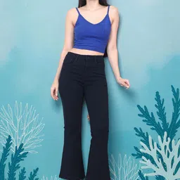 DressBerry Women Bootcut High-Rise Stretchable Jeans image 2