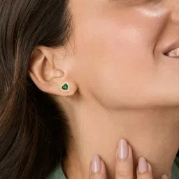 MINUTIAE Heart Shaped Studs Earrings image 1