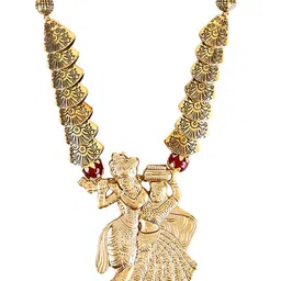 SUNHARI Beaded Radha Krishna Jewellery Set image 4