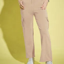Dream Beauty Fashion Women Loose Fit High-Rise Cargos Trouser-image-86