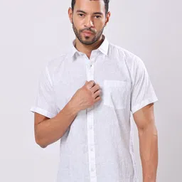 Stylox Men Classic Fit Solid Spread Collar Cotton Casual Shirt-picture-34