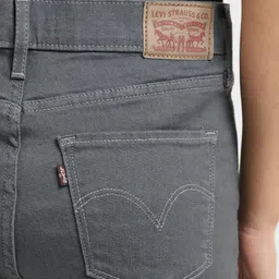 levi's Women's 312 Grey Straight Fit Mid Rise Jeans image 5