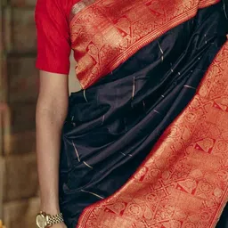 Moda Rapido Woven Design Zari Art Silk Handloom Banarasi Saree image 2