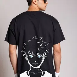 Be Crazy Men Naruto Graphic Printed Round Neck Cotton T-shirt-picture-19