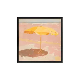 999Store Pink & Yellow Minimalist Canvas Wall Art image 4