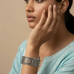 SZN Set Of 2 Silver-Plated Bangles-picture-26