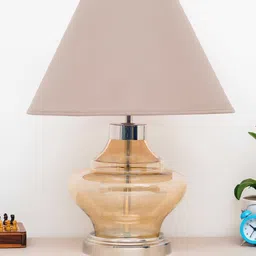 kapoor lampshades Arnie Amber Glass Table Lamp image 2