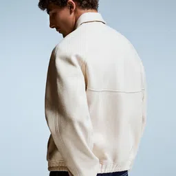 Bershka Spread Collar Denim Jacket image 4