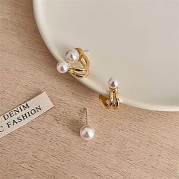 PolluxCraft Gold-Plated Contemporary Shaped Studs-picture-21