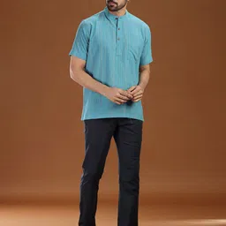 VIDYARTHI Men Thread Work Kurta image 5