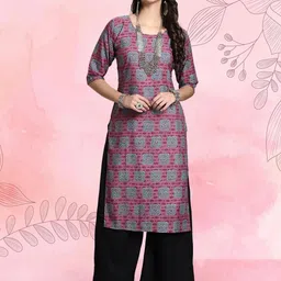 Ethnic basket Women Pack Of 2 Multicoloured Crepe Kurtas image 2