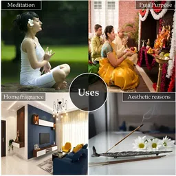 PEEPALCOMM 5Pcs White T-Light Buddha Candle & Oils Aroma oil Diffusers image 2