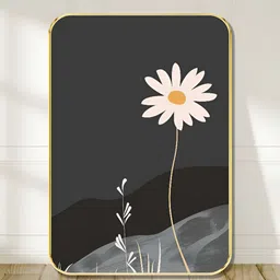 Myntra Elegant Homes Black & White 1 Piece Wooden Daisy Wall Art-picture-23