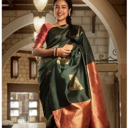 KALINI Woven Design Zari Banarasi Saree-image-98