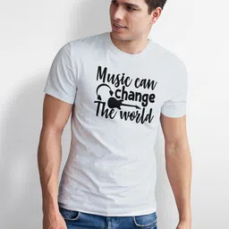 Seekbuylove Men Typography Printed Bio Finish T-shirt image 2