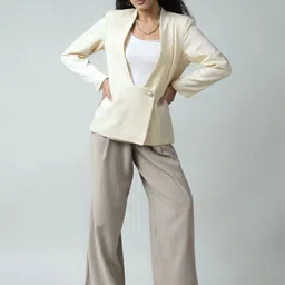 SANAITA CREATIONS Single Breasted Shawl Collar Blazer image 2