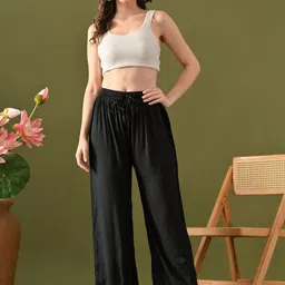 Label Aja Chikankari Women Ethnic Motifs Embroidered Handloom Ethnic Palazzos image 5