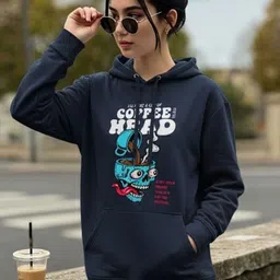 Dagcros Girls Printed Hooded Pullover Sweatshirt-image-35