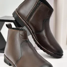 TRM Men Synthetic High-Top Chelsea Boots-image-22