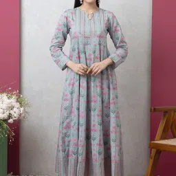 SAKA DESIGNS Women Floral Printed Sequinned Kurta-picture-32