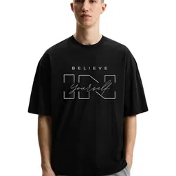 Fashnobic Men Drop-Shoulder Sleeves Applique T-shirt-picture-31