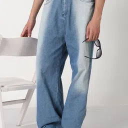 SHOWOFFFF Men Comfort Low-Rise Heavy Fade Acid Wash Jeans-picture-43