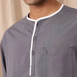 Mr Bowerbird Contrast Trim Casual Shirt image 4