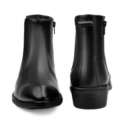 Bxxy Men Classic Solid Pointed Toe Ankle-Length Formal Chelsea Boots image 2