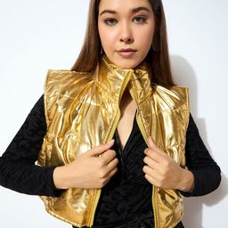 SASSAFRAS Women Crop Bomber Jacket-picture-22