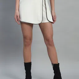 Chemistry Women Solid Mini Skorts-picture-12