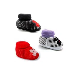 KING TRADERS Kids Pair Of 3 Cotton Booties-picture-16