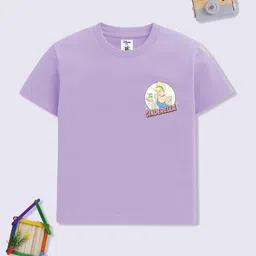 YK Disney Girls Disney Princess Printed Cotton T-Shirt-image-2