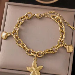 Designs & You Women Gold-Plated Wraparound Bracelet-picture-34