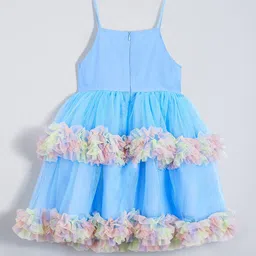 Hopscotch Girls Fit & Flare Ruffle Embellished Bow Dress image 5