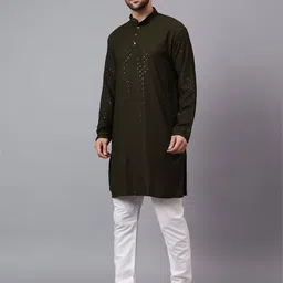 UNLIMITED Men Sequinned Kurta image 2