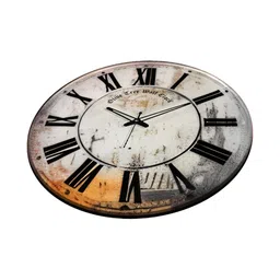 OLIVE TREE White & Black Printed Contemporary Wood Wall Clock image 4