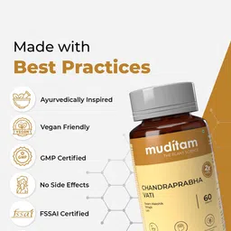 Muditam Set Of 2 Chandraprabha Vati Tablets - 60 Tablets Each image 4