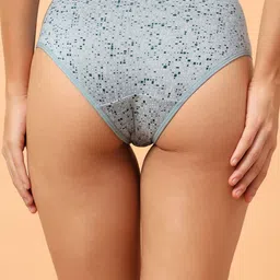 TrybeX Printed Mid-Rise Hipster Briefs SC-WP-Paro-Green image 4