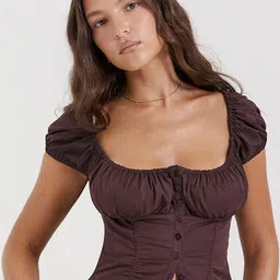 ELYRAA Cotton Corset Crop Top image 4