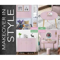 SEKHMET Pink Printed Self Adhesive Waterproof Wallpaper-picture-38