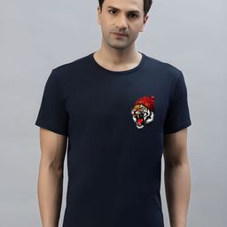 SZN Men Printed Raw Edge T-shirt-picture-16