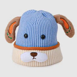 DukieKooky Unisex Kids Colourblocked Woollen Beanie image 5