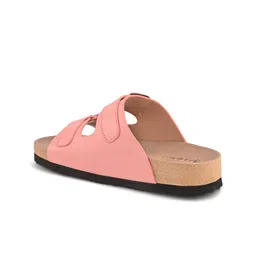 Mast & Harbour Women Textured Open Toe Flats with Buckles image 4