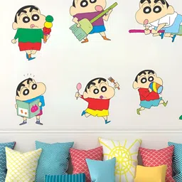 LANSTICK Red & Green Shinchan Printed Self-Adhesive WallStickers-picture-20