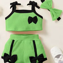 Emblica Unisex Kids Striped Top with Shorts-picture-45
