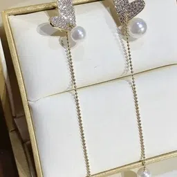 FIMBUL Heart Shaped Drop Earrings-picture-25